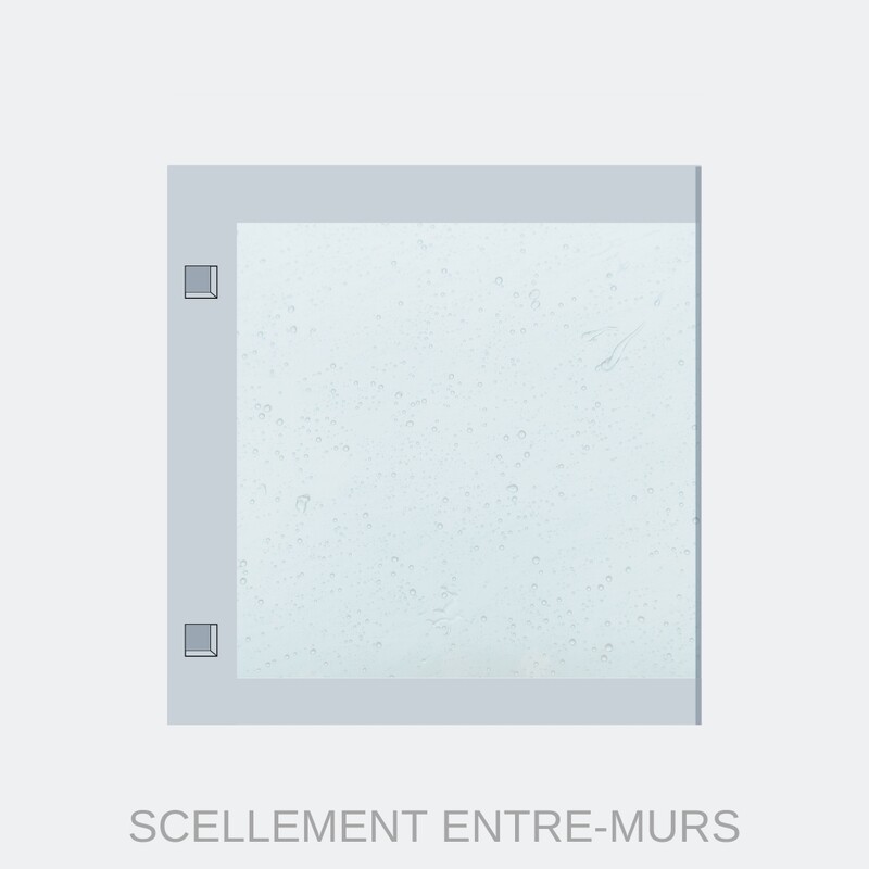 Schéma technique pour grille de défense : méthode de scellement entre-murs.