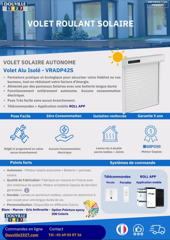 Volet Roulant Solaire Autonome