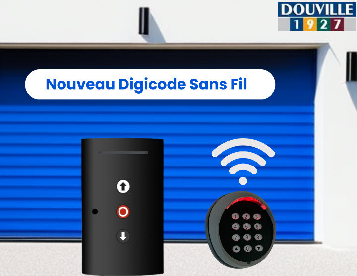 rideau de garage alu avec digicode et telecommande QC201 - porte de garage enroulable aluminium isolée
