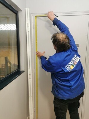 barre de pivot fers plats blindage de porte intérieur