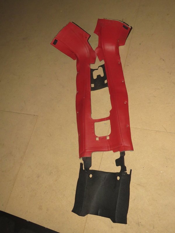 Honda S2000 Red Leather prop Tunnel Centre Strip