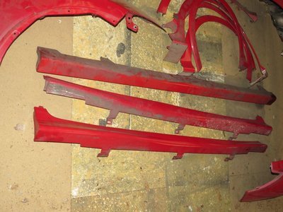 Honda Civic Type R FN2 Drivers Red Side Skirt ONE ONLY