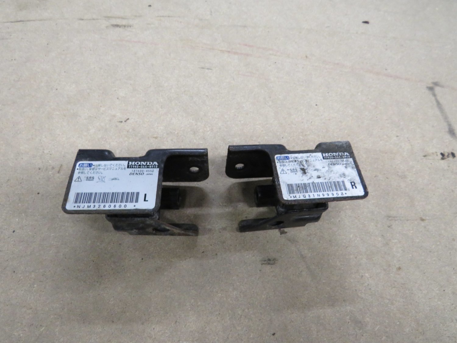 Honda EP3 Civic Type R   Pair of front Impact  SRS Air Bag Chassis Sensors both Left and Right