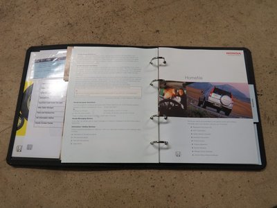 Civic Type R FN2 Owners Manual folder book