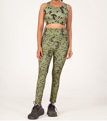 YOGA CO-ORD PRINTED BRA