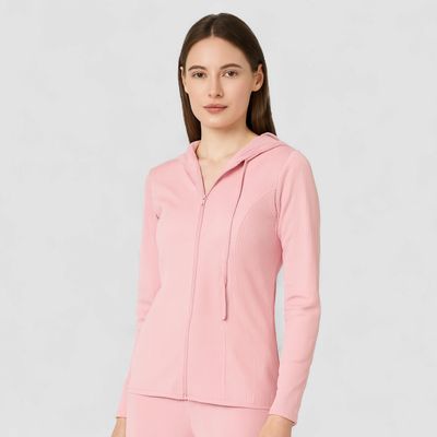 WOMEN SOLID SWEATSHIRT HOODIE