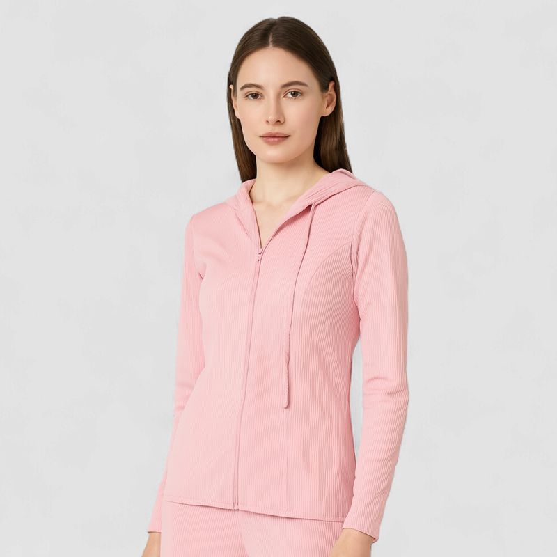 WOMEN SOLID SWEATSHIRT HOODIE