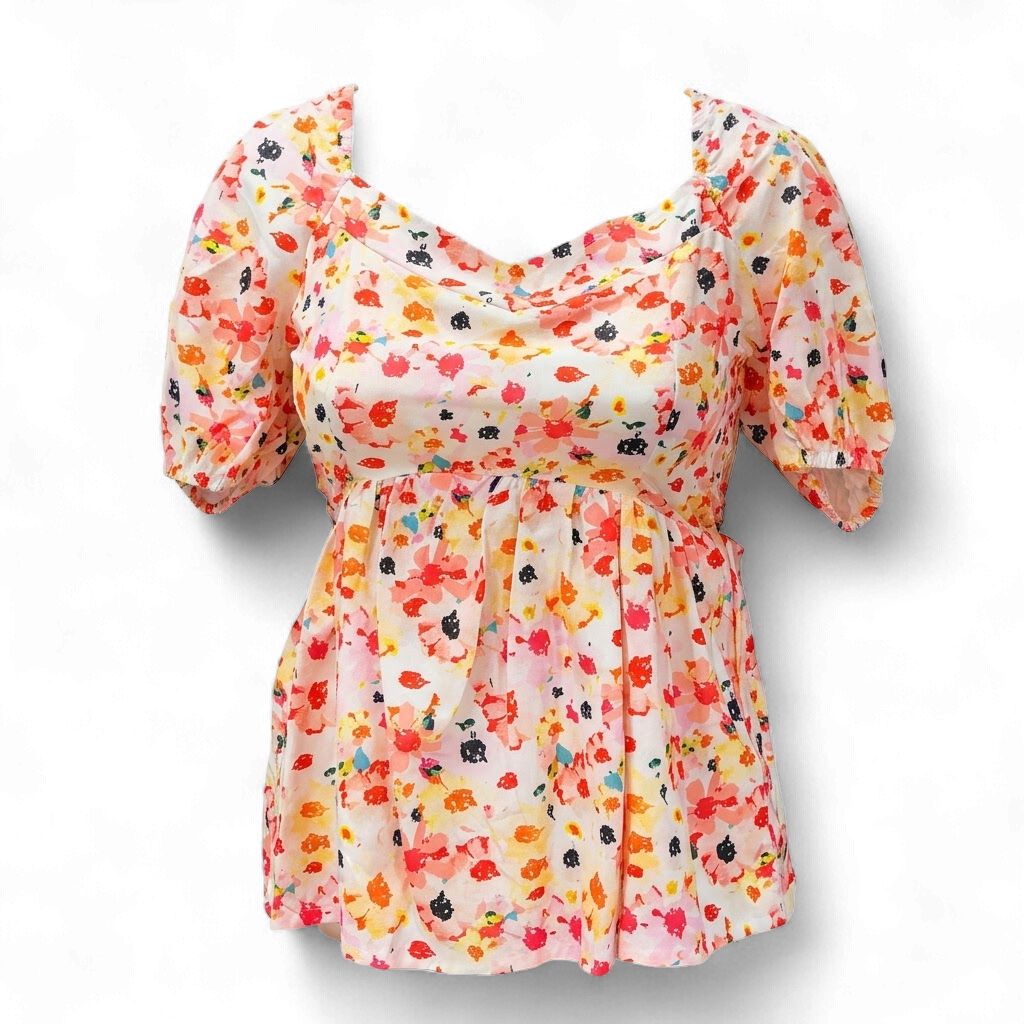 WOMEN WESTERN PUFF SLEEVE TOP