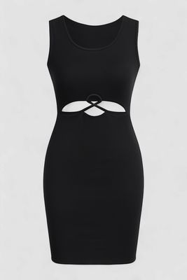 SOLID BODYCON STYLE PARTY DRESS