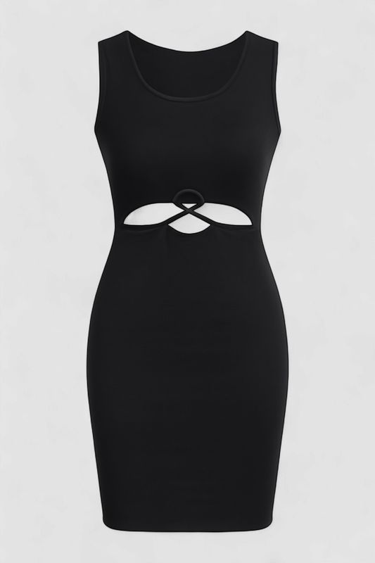 SOLID BODYCON STYLE PARTY DRESS