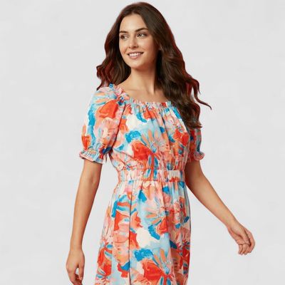 FLORAL A-LINE FROCK