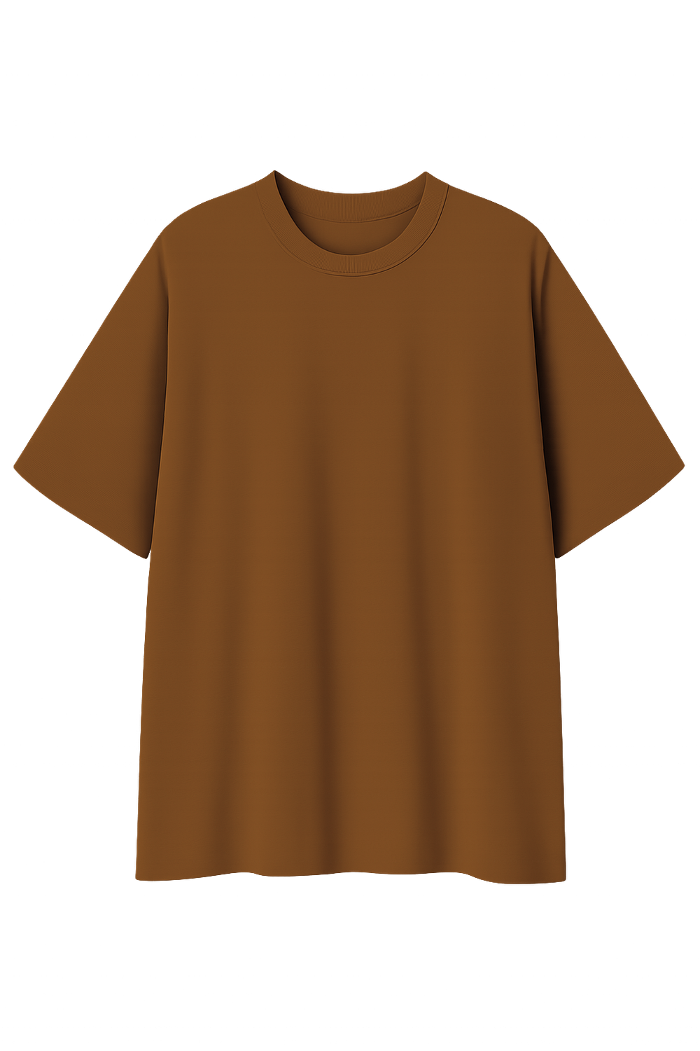 OVERSIZED T-SHIRTS COTTON, Colour: SNUFF BROWN, Size: SMALL