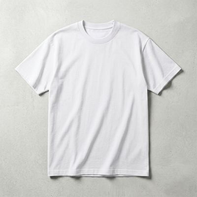 WHITE PLAIN RELAXED T-SHIRT