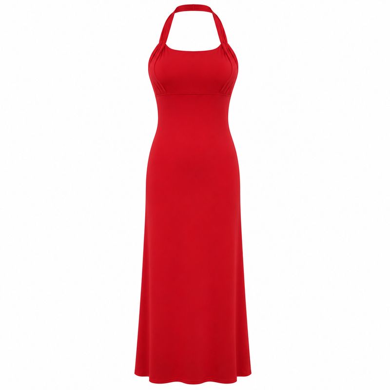 LONG HALTER NECK FIT PARTY BODYCON