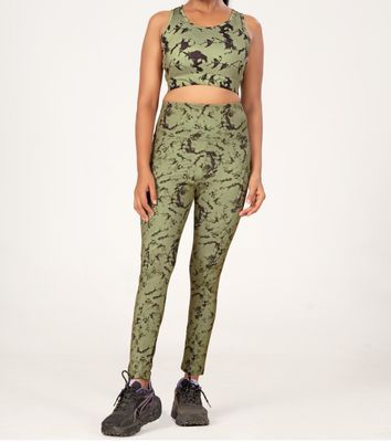 YOGA CO-ORD PRINTED BRA