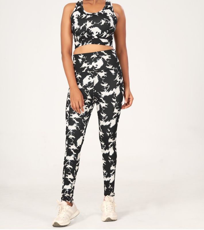 YOGA CO-ORD PRINTED PANTS