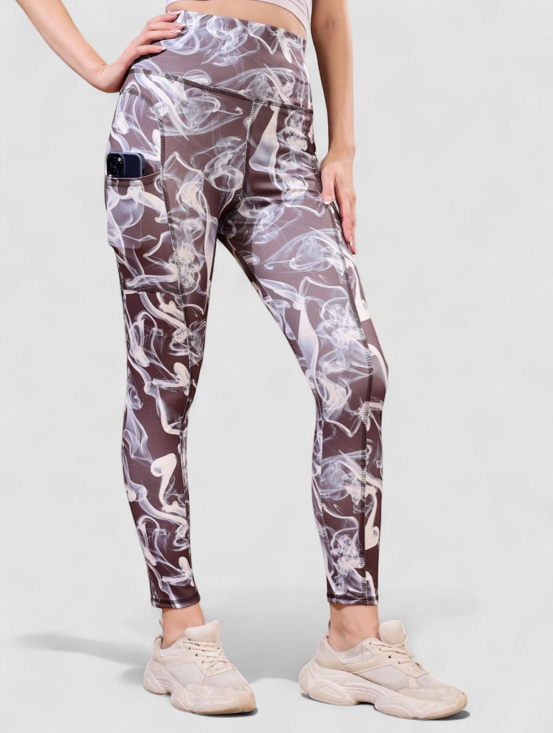 DRY FIT TRACK PANT, Colour: BROWN, Size: S