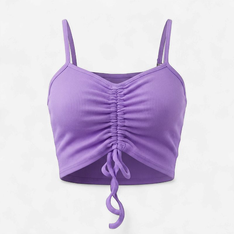 SOLID RIBBED TOP LAVENDER