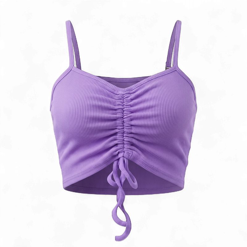 SOLID RIBBED TOP LAVENDER