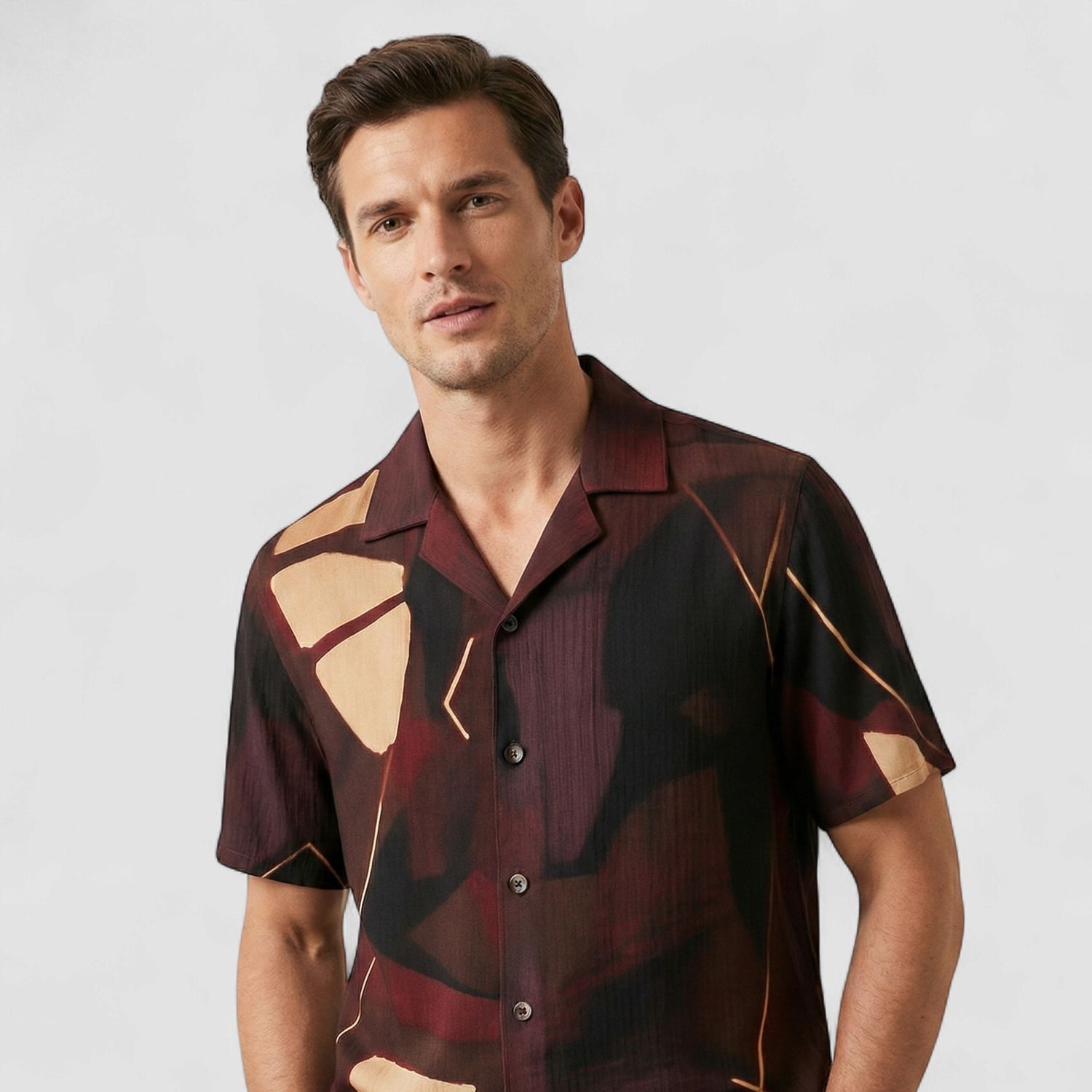 BOTANICAL PRINTED COTTON SHIRTS