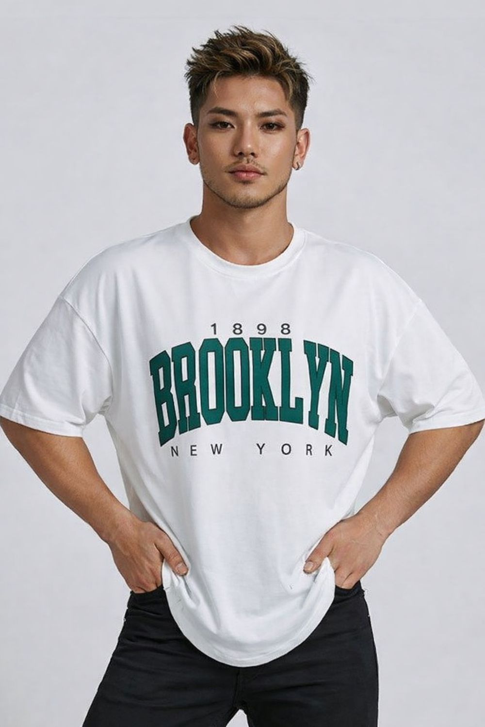 BROOKYN WHITE T-SHIRTS, Size: SMALL