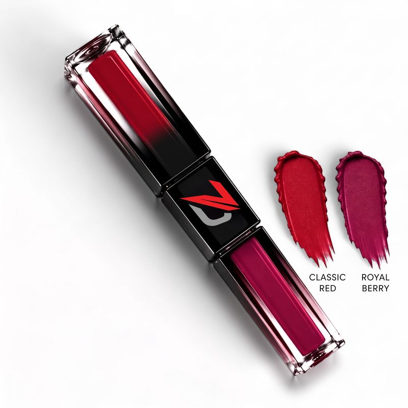 MATTE LIQUID LIPCOLOR 2 IN 1 (ROYAL BERRY / CLASSIC RED-01
