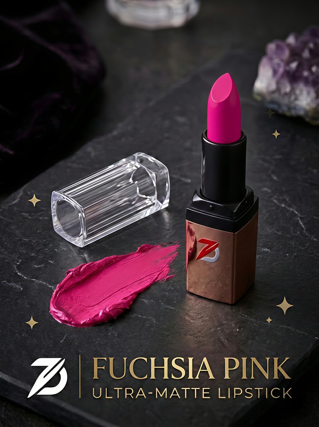 ZEROSLEEK LIPSTICK, SHADES: 15 FUCHSIA PINK