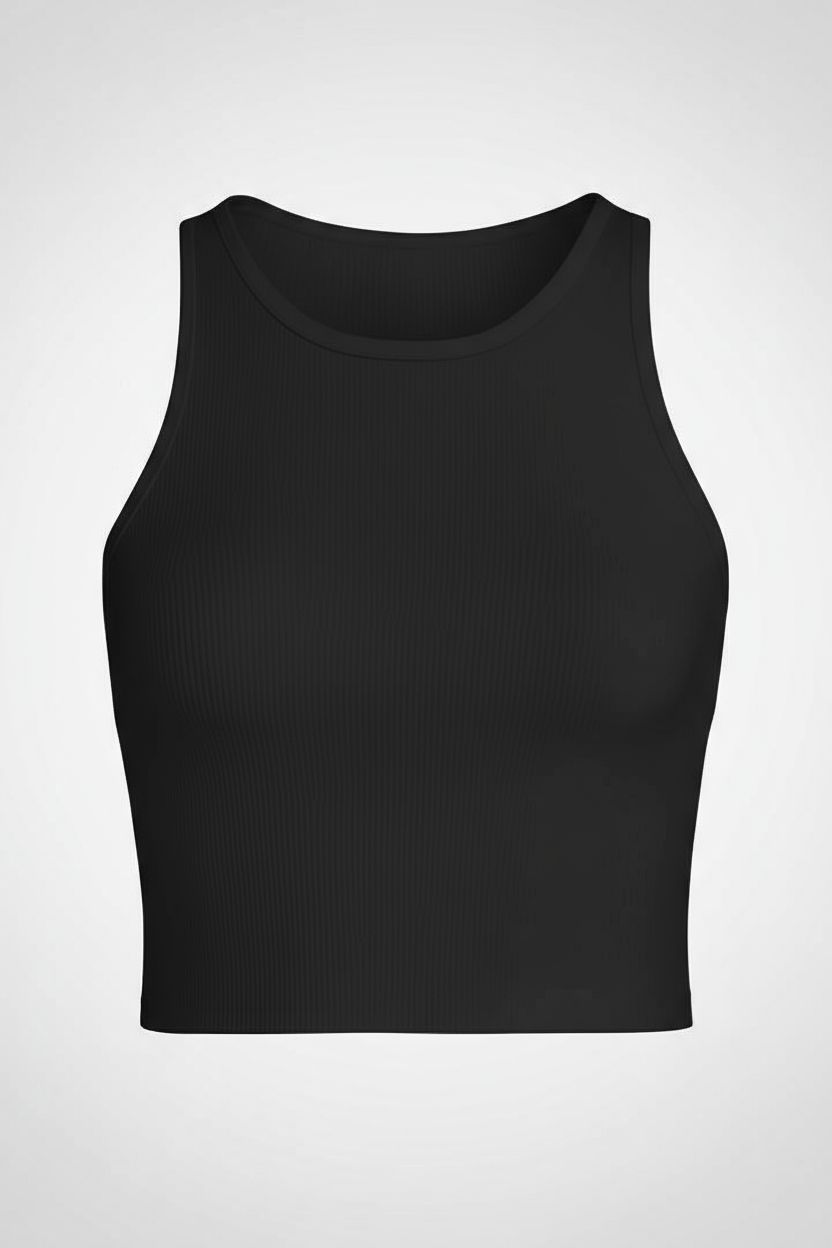 WOMEN RIBBED TANK TOP, Size: SMALL