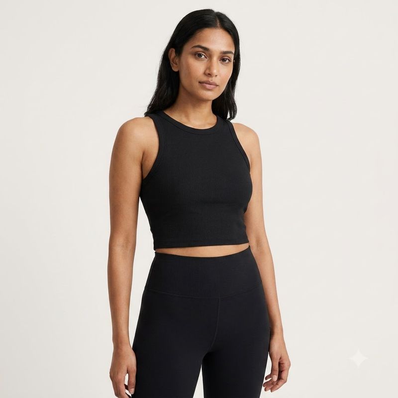 WOMEN RIBBED TANK TOP
