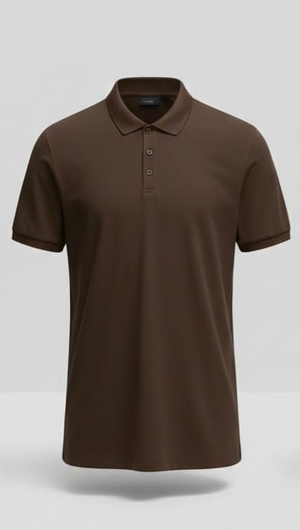 MEN SANS POLO T-SHIRTS | CHOCOLATE BROWN, Size: S
