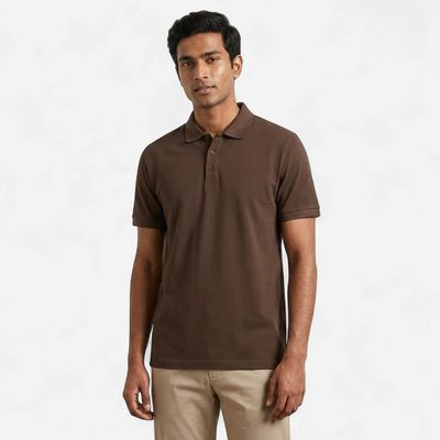 MEN SANS POLO T-SHIRTS | CHOCOLATE BROWN