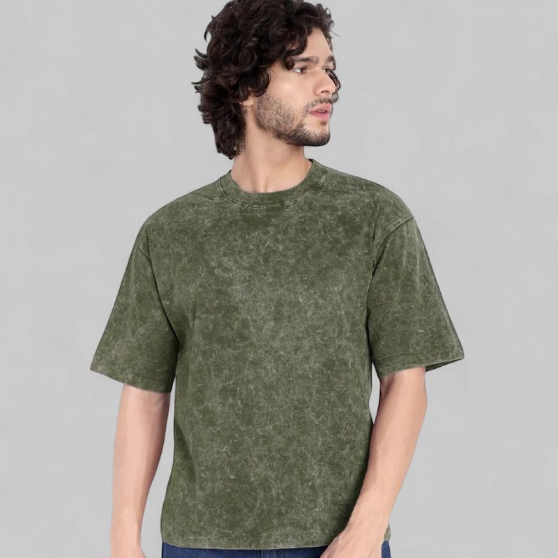 ACID-WASH OVERSIZED OPTIQ TEES