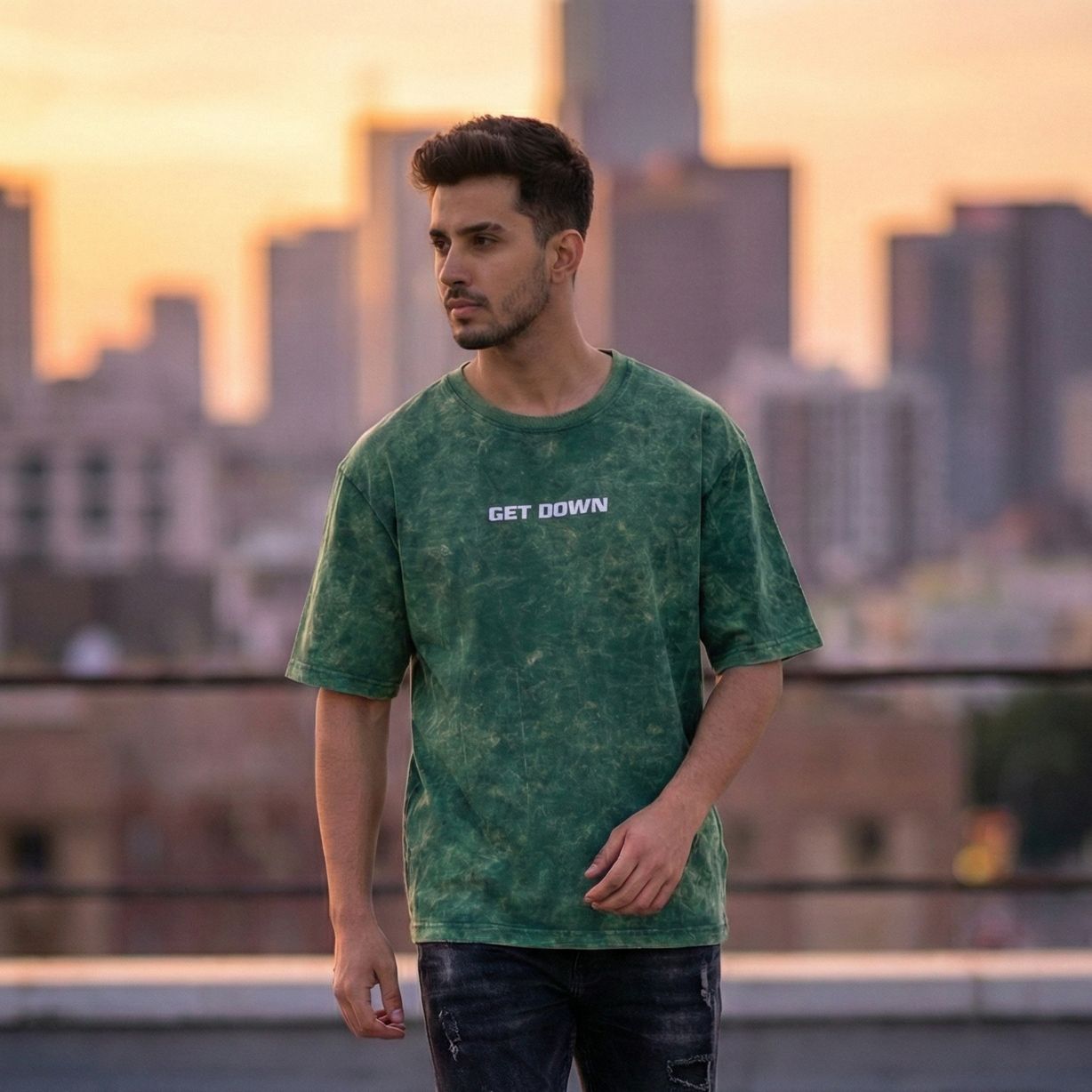 Printed Acid wash Tees