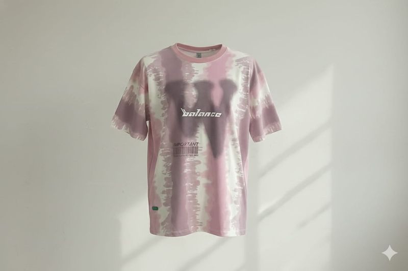 The "Equilibrium" Barcode Oversized Tee
