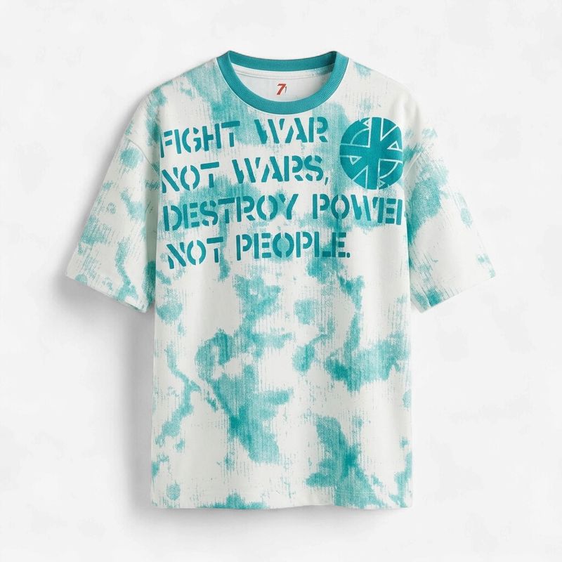 The Manifesto Tee | Teal Blue