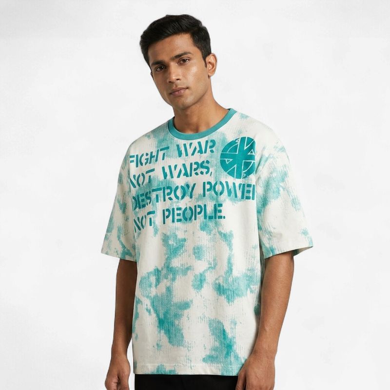 The Manifesto Tee | Teal Blue