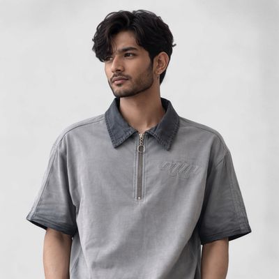 Luxury Half ZIP POLO Tee