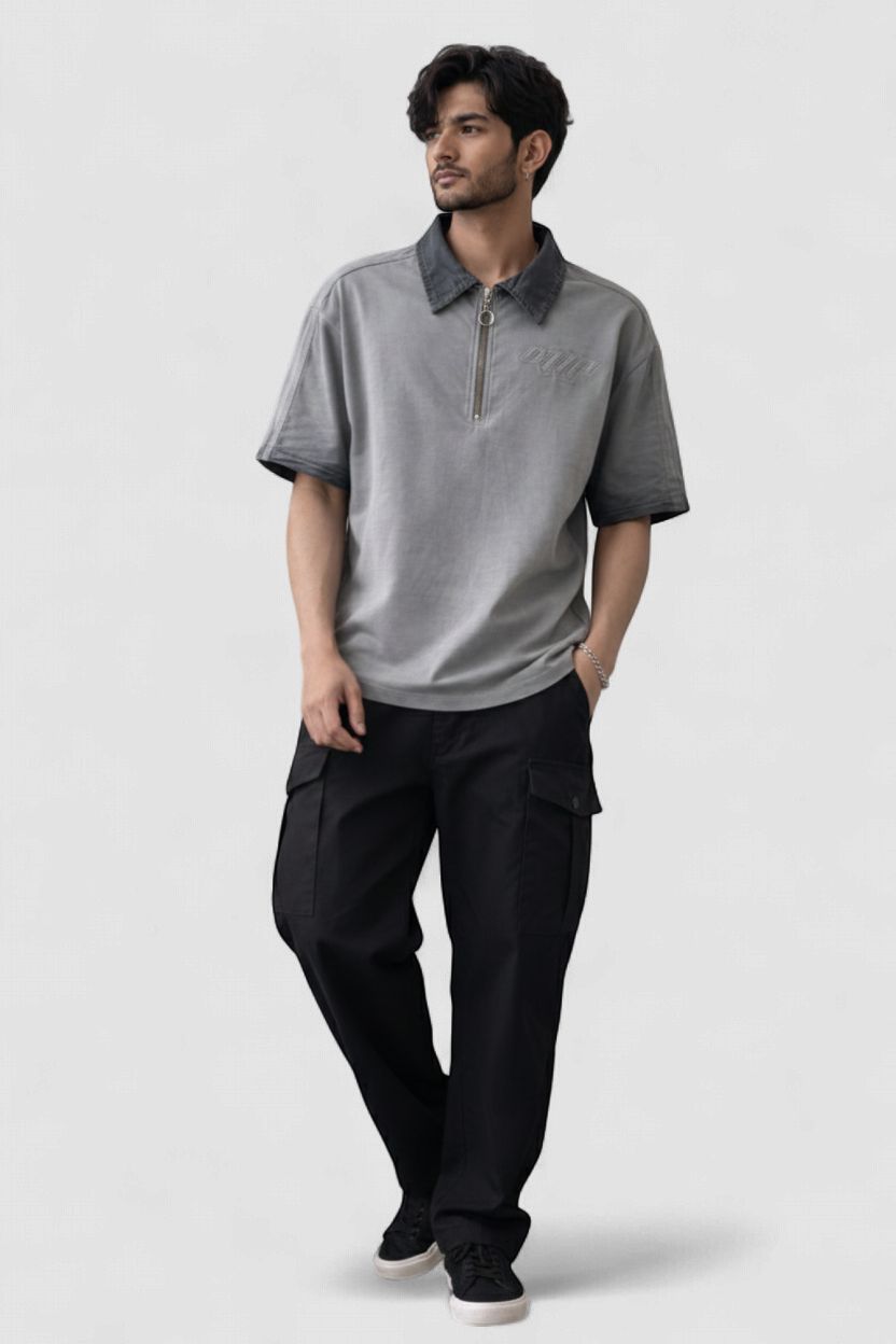 Luxury Half ZIP POLO Tee