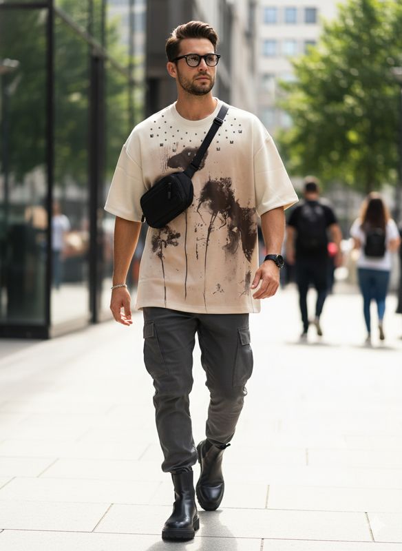 Studded Oversize Tee