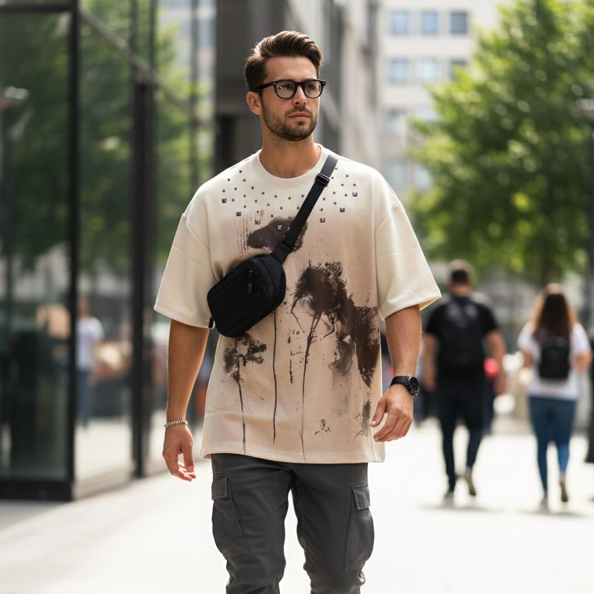 Studded Oversize Tee