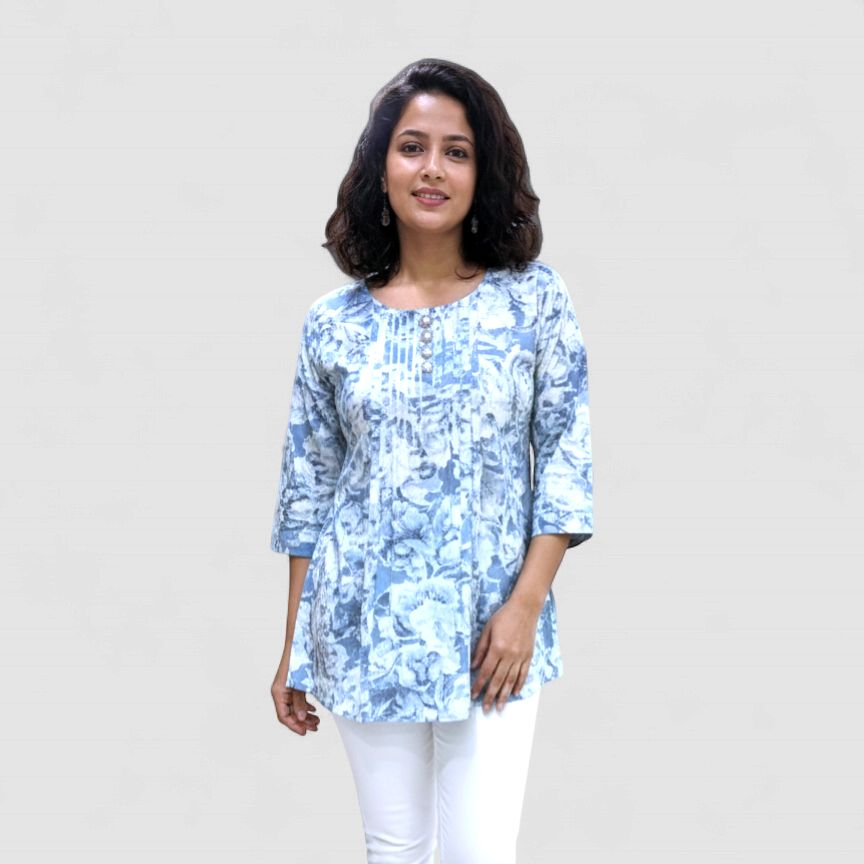 Blossom &amp; Pleat Elegance Top