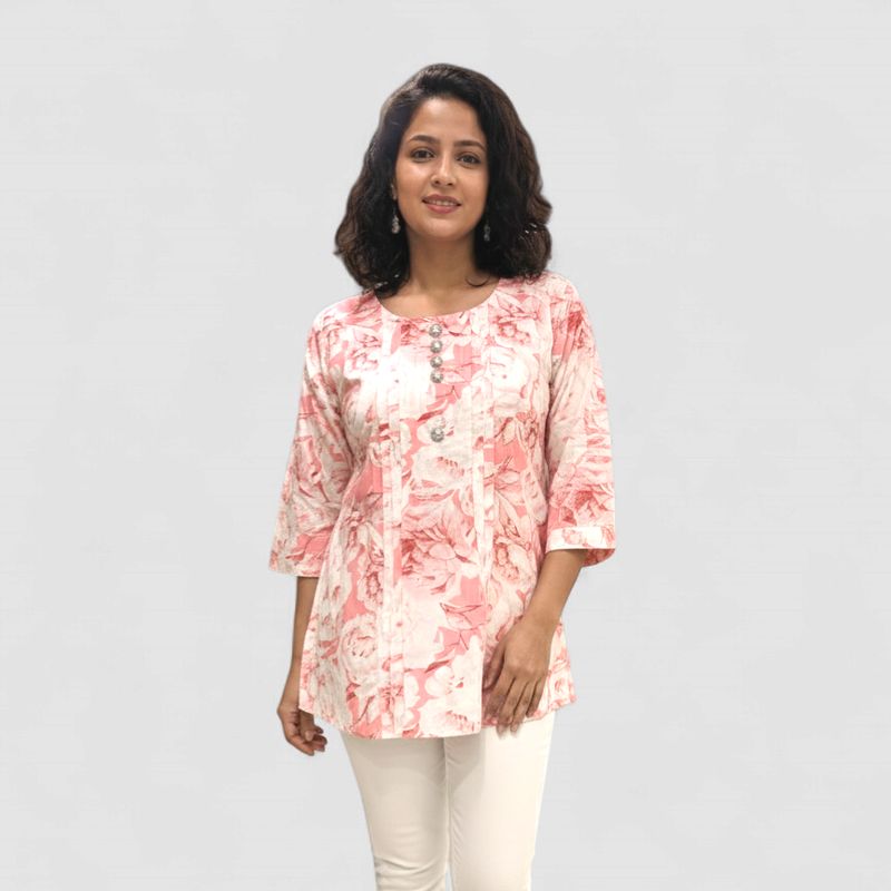 Blossom &amp; Pleat Elegance Top