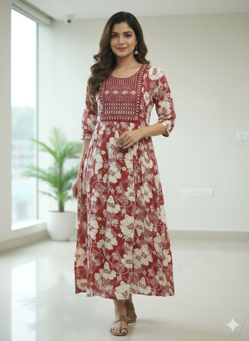 The Heritage Blossom Anarkali