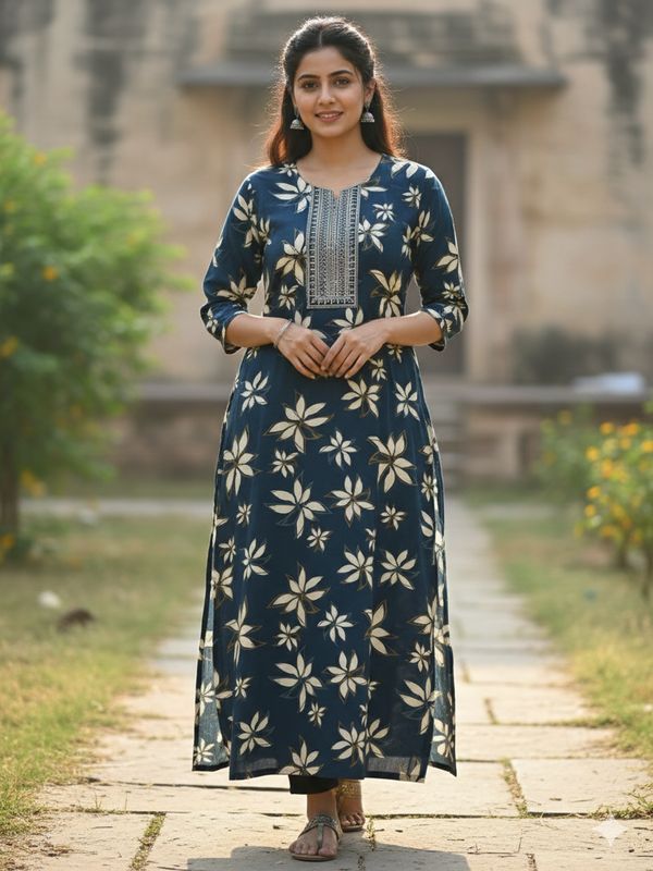 Celestial Flora kurti