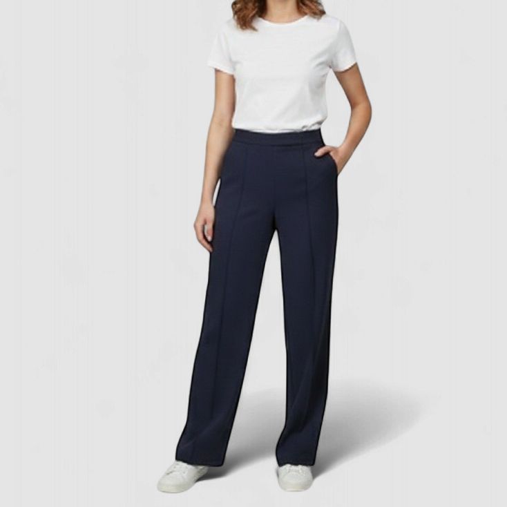 WOMEN SEMI-FORMAL TROUSERS, Size: SIZE - 30 | BLUE