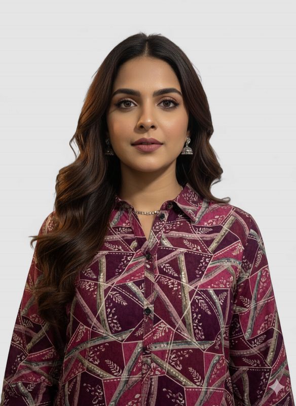 The Linear Muse Tunic Kurti