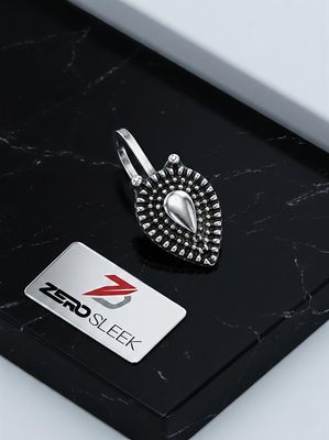 Royal Leaf Drop Oxidised Nose Pin