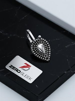 Royal Leaf Drop Oxidised Nose Pin