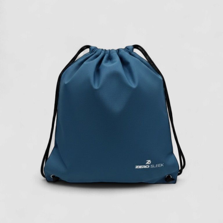 DUCK BLUE DRAWSTRING BAG