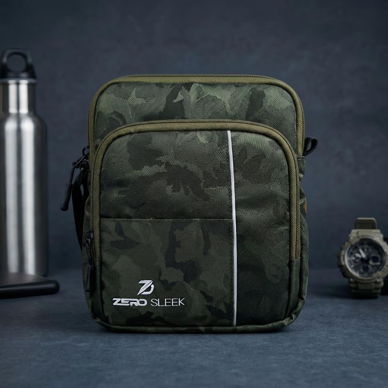 OLIVE GREEN SLING BAG